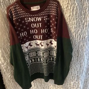 Ugly Christmas Sweater Unisex XL Snows out Ho HoHo’s Out Holiday Party Contest